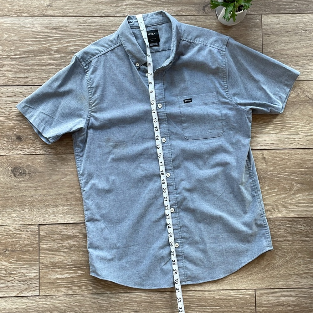 Blue Rvca Button Down - image 7